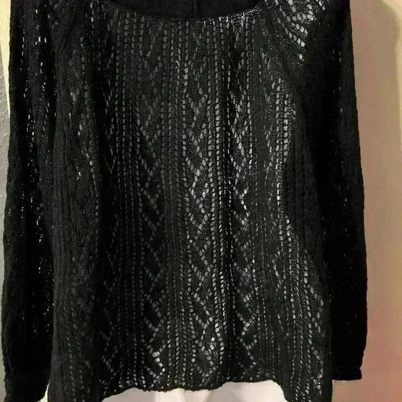 FREE PEOPLE Womens Black Long Sleeve Round Neck Sweater S Small - Picture 3 of 7